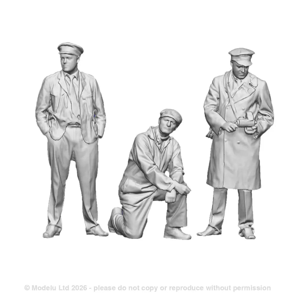 A bus crew pack featuring driver, conductor and a mechanic