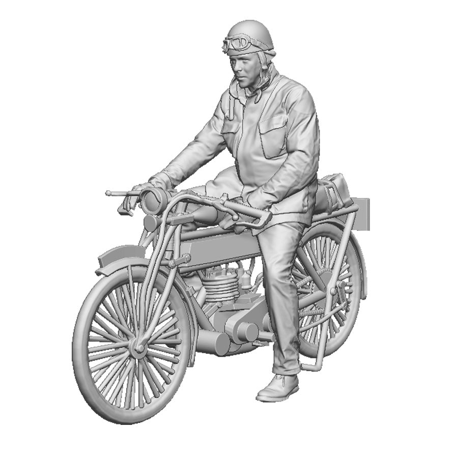 13501 Man on Motorbike