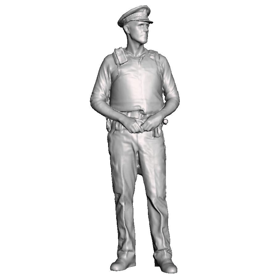 A policeman at ease