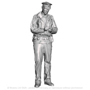 A policeman wearing hi-vis taking notes