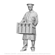 A milkman with crate of milk