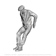 A workman pushing load