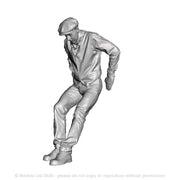 A workman pushing load