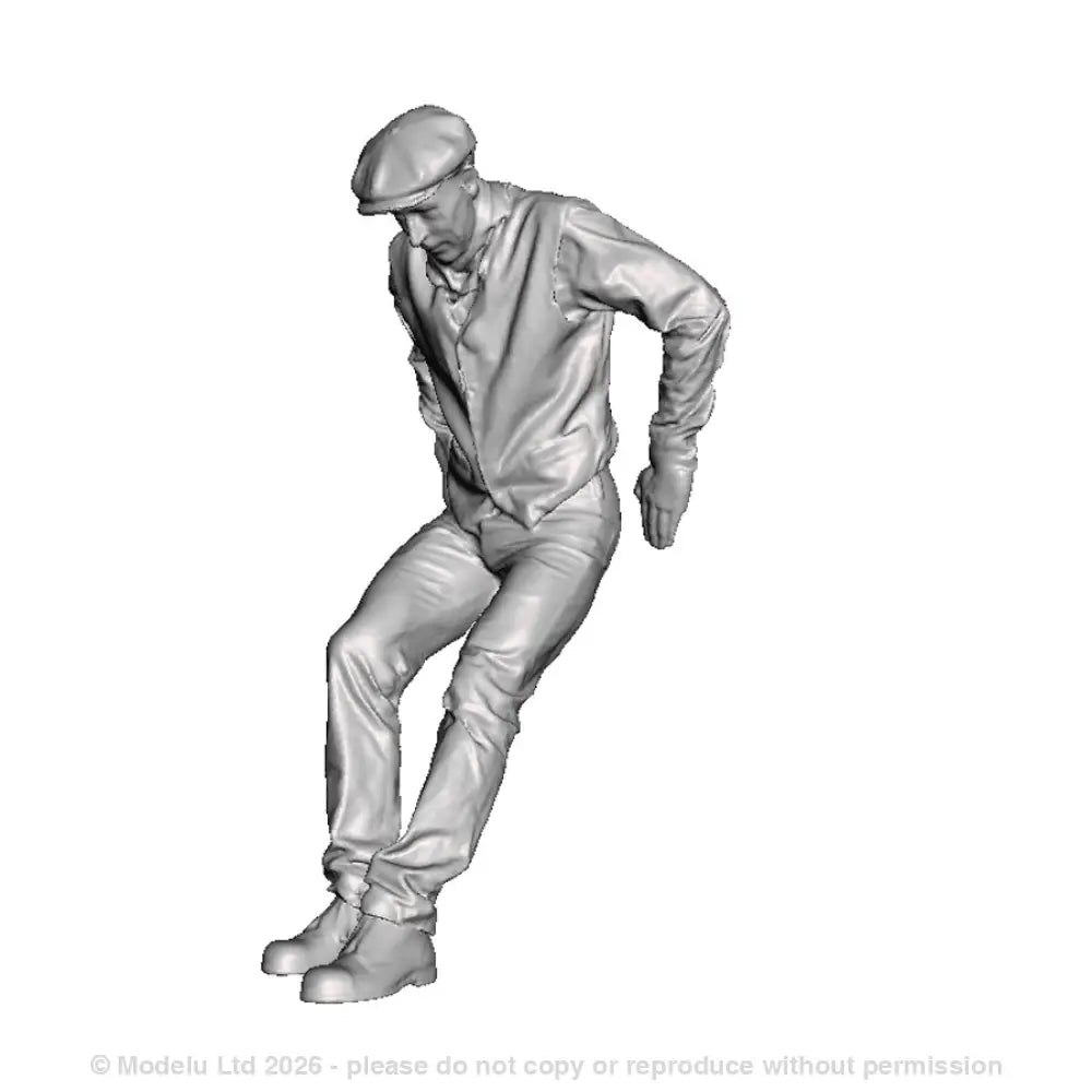 A workman pushing load