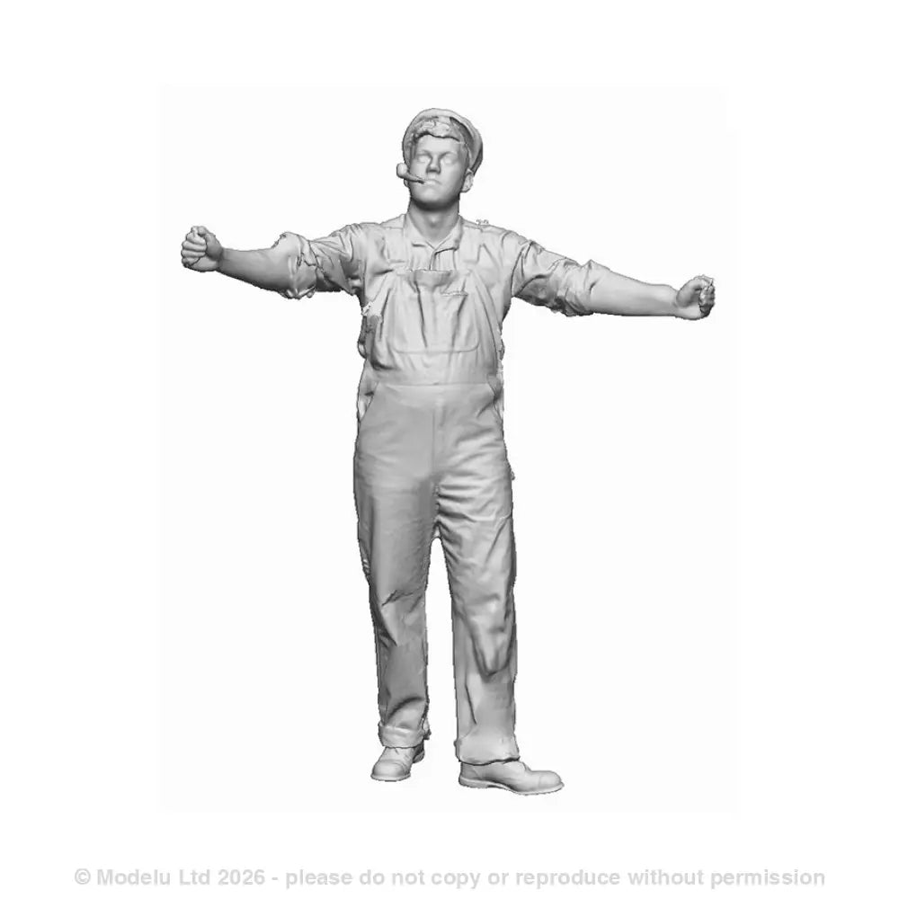 A workman with sheet of wood