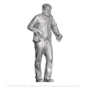 A loco crew man leaning