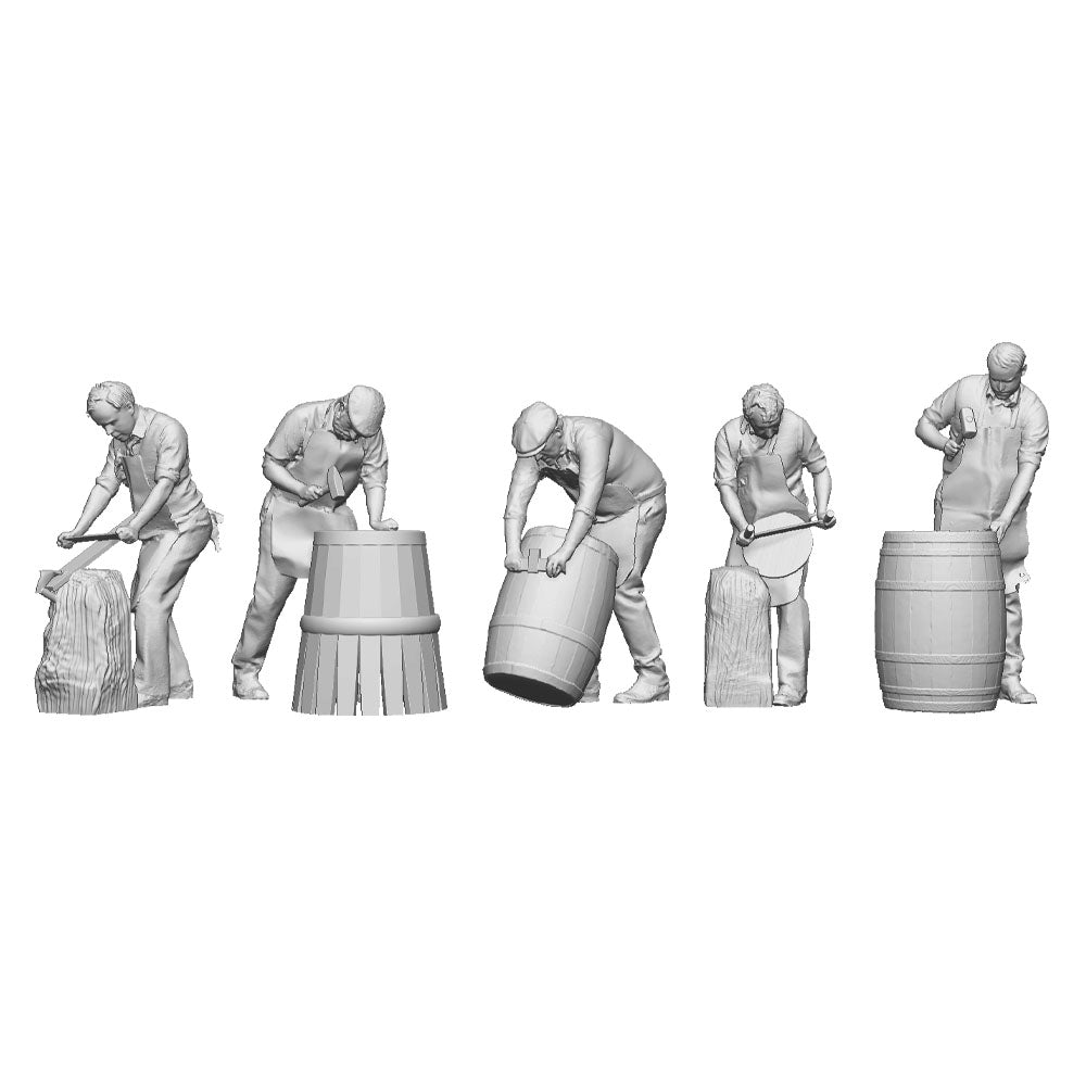 A set of 5 coopers