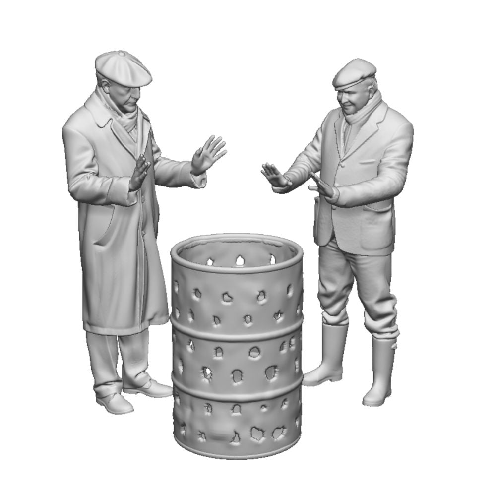 14304 Workmen and Brazier