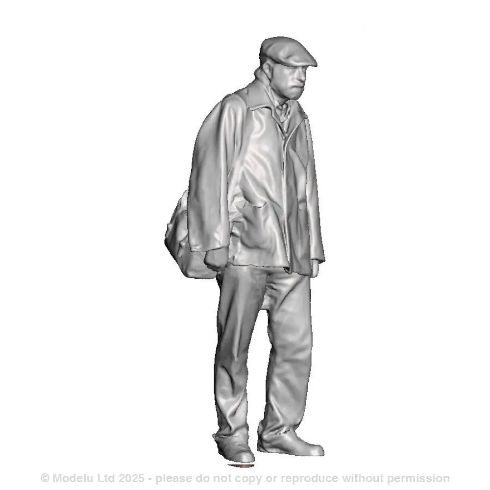 A workman in donkey jacket