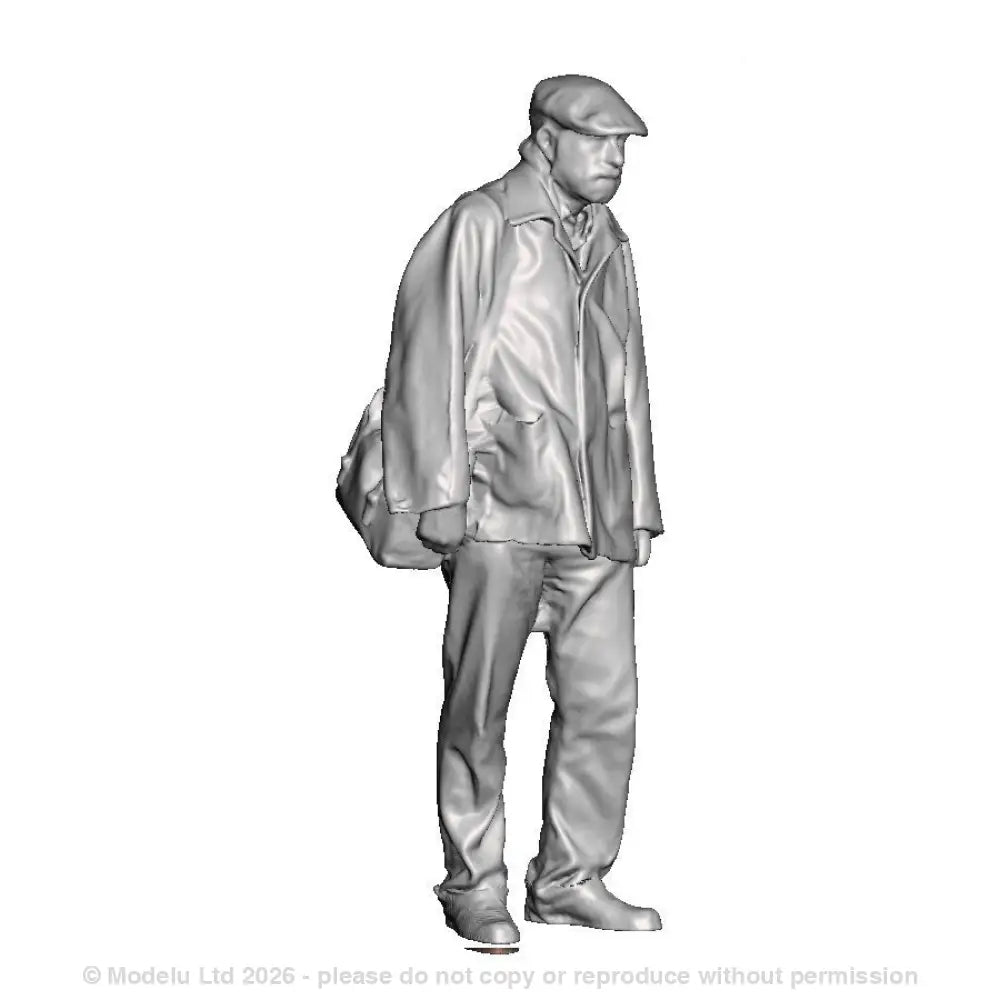 A workman in donkey jacket