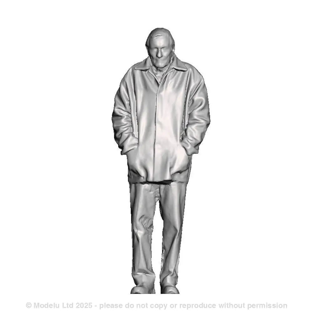 A workman in donkey jacket