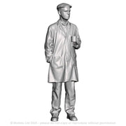 A fitter with mug of tea