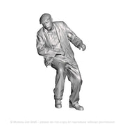 A seated shunter driver