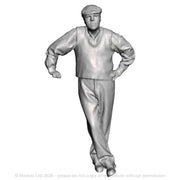 A loco crew man leaning