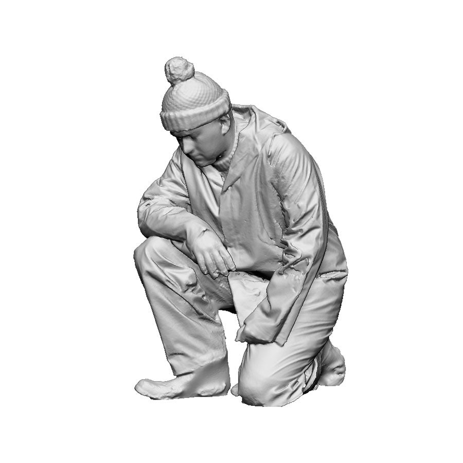 Crew kneeling