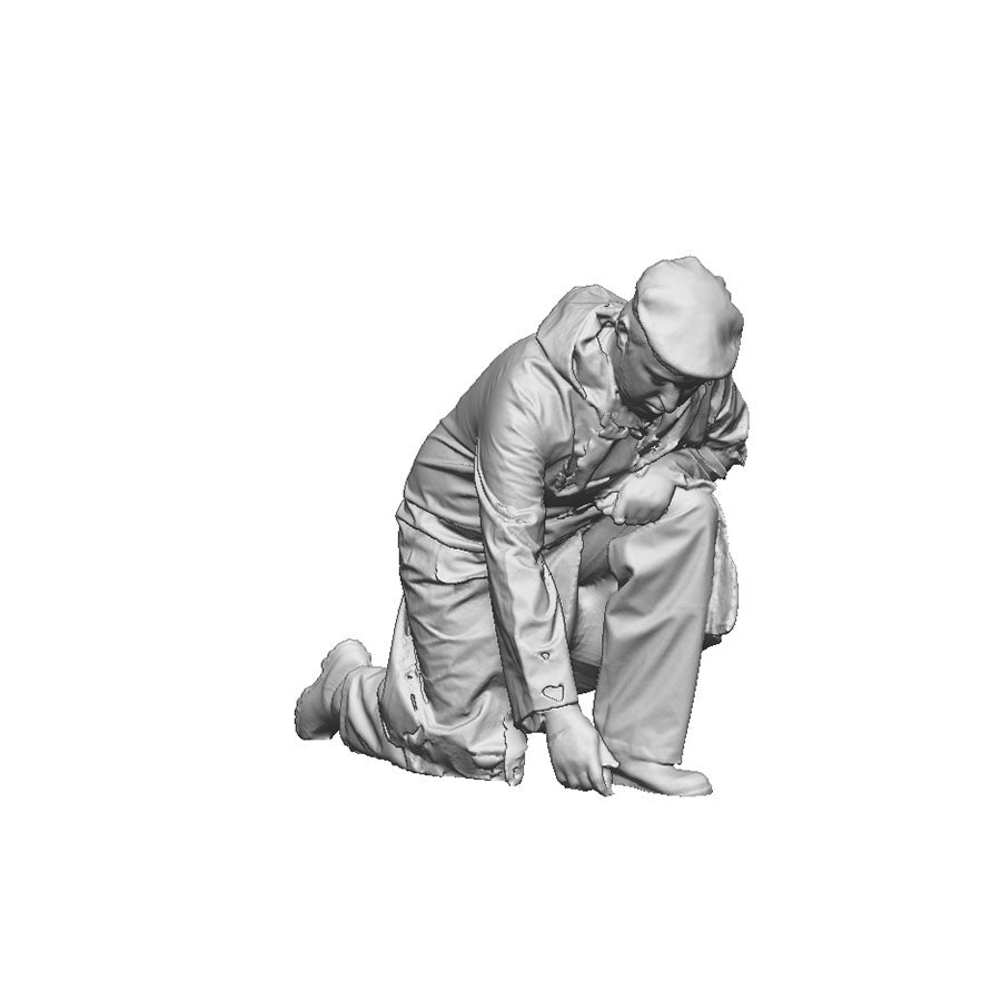 Crew kneeling