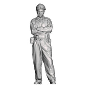 A miner with arms crossed