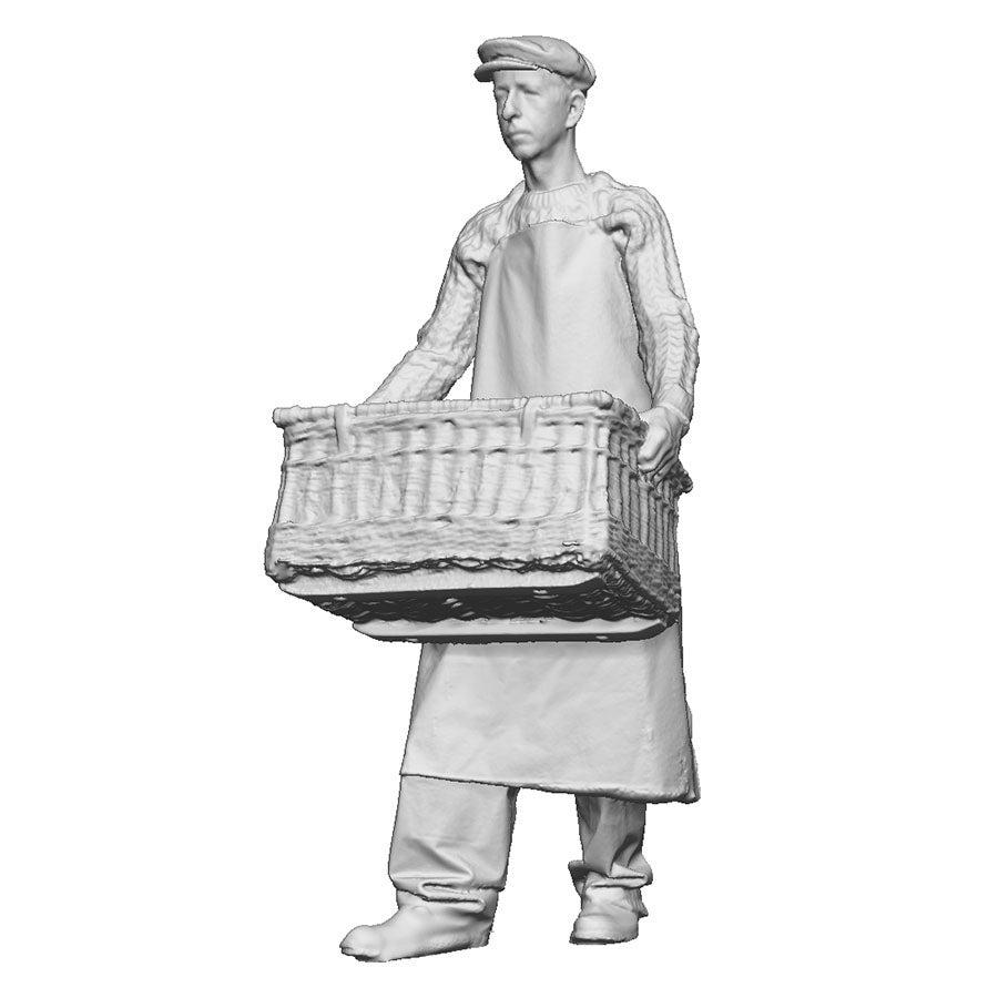 A fisherman with basket