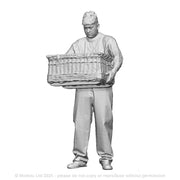 A fisherman with basket