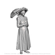 A female Edwardian figure with parasol