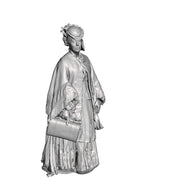 A female figure in late Victorian era dress