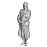 A female figure wearing a headscarf