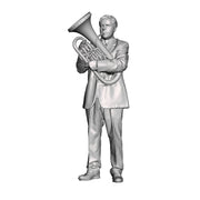 A male euphonium player