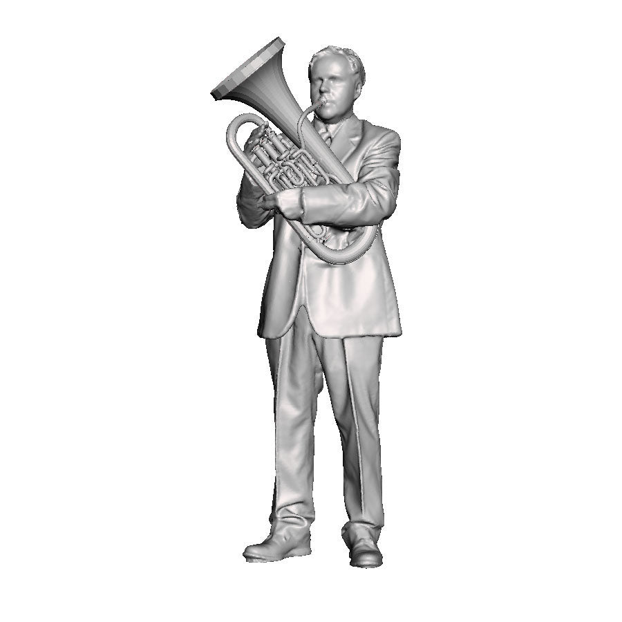 A male euphonium player