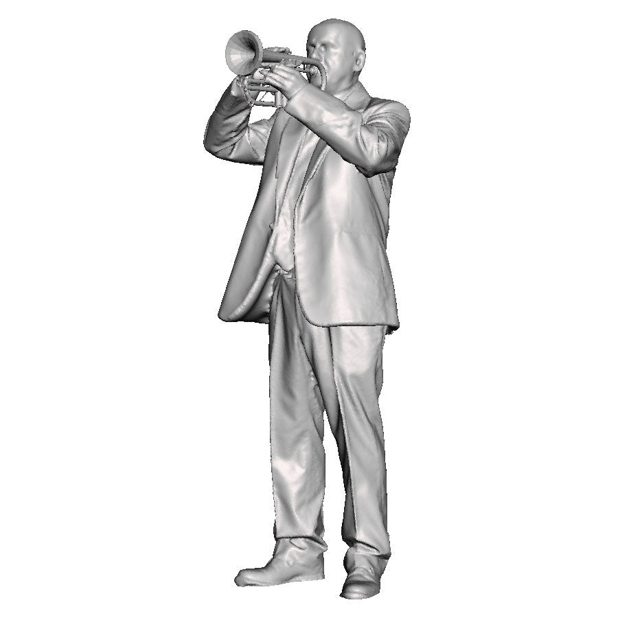 A male cornet player
