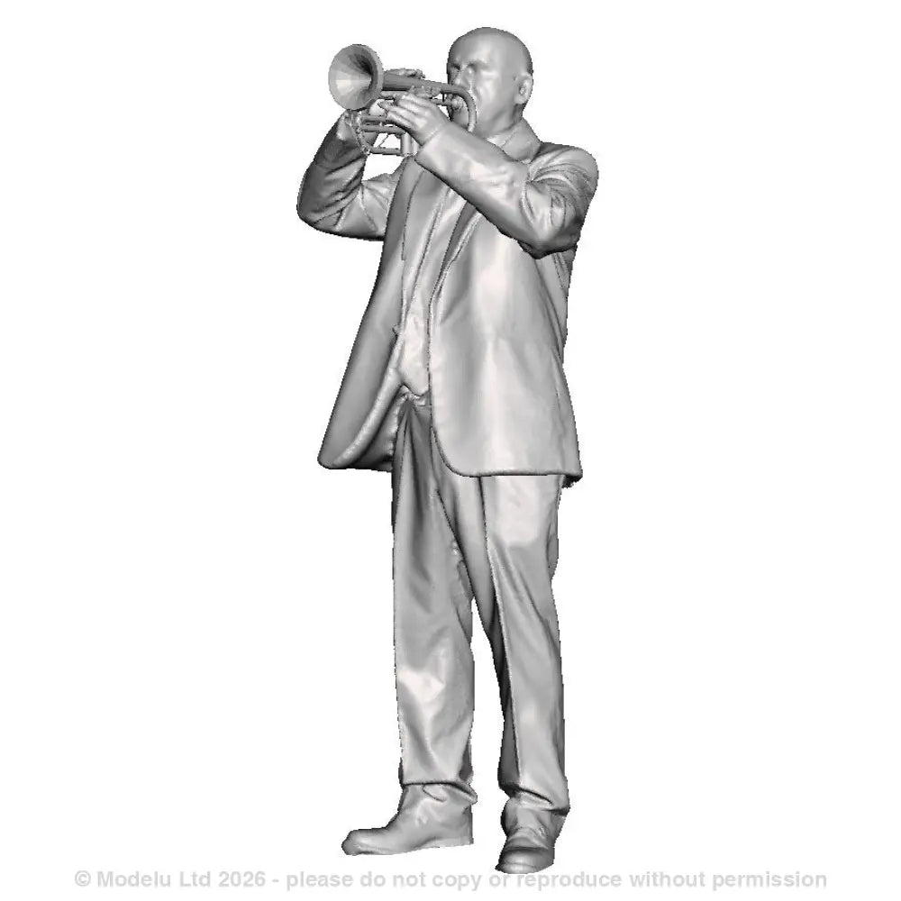 A male cornet player