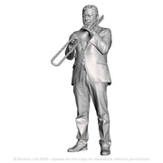 A male trombone player