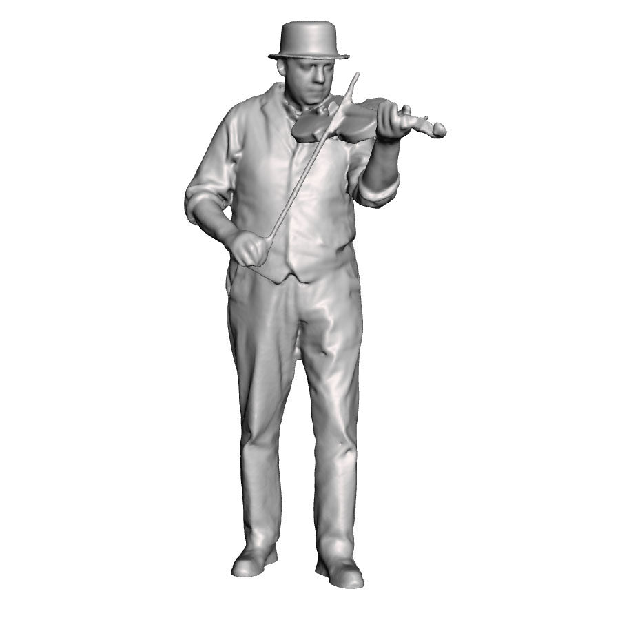 A male fiddle player
