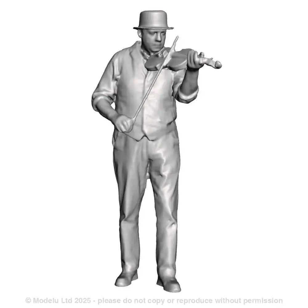 A male fiddle player