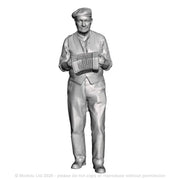 A male concertina player