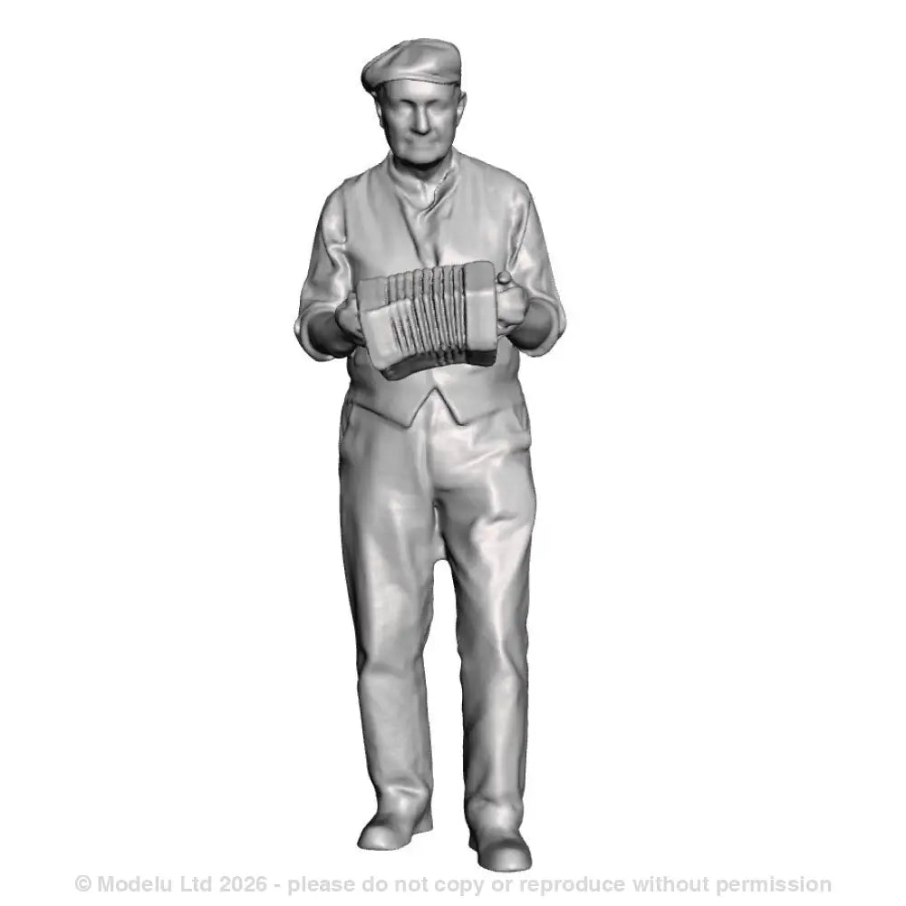 A male concertina player