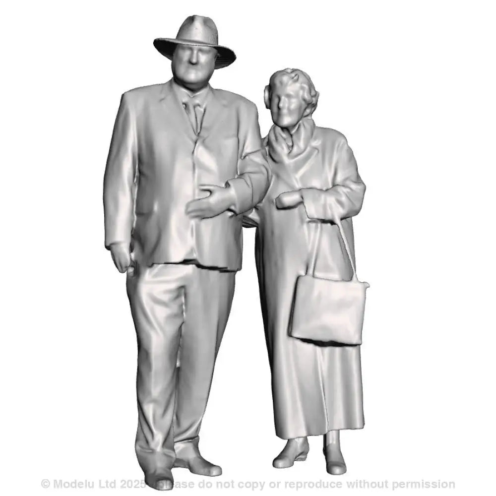 A male and female couple arm in arm