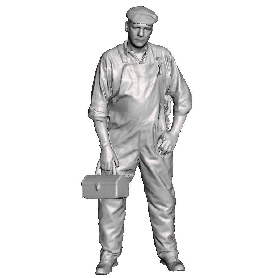 A workman with toolbox