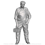 A workman with toolbox