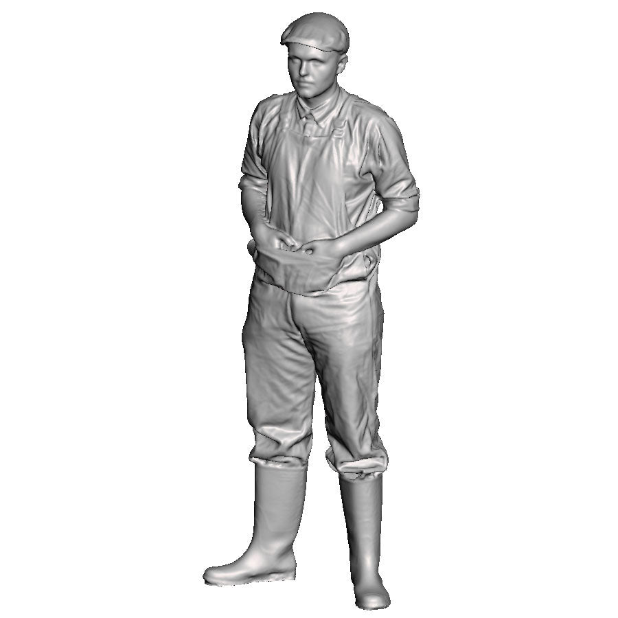 A male farm hand