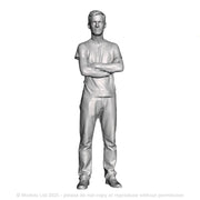 A man with arms crossed