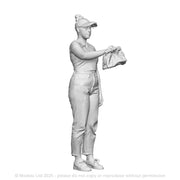 A female serving a food order