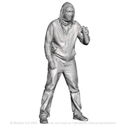 A male graffiti artist