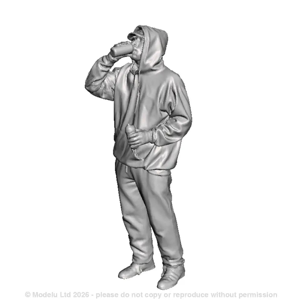 A male graffiti artist