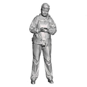 A female figure using a mobile phone
