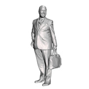 A male figure with breifcase