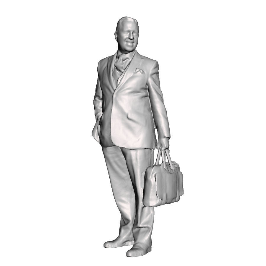 A male figure with breifcase