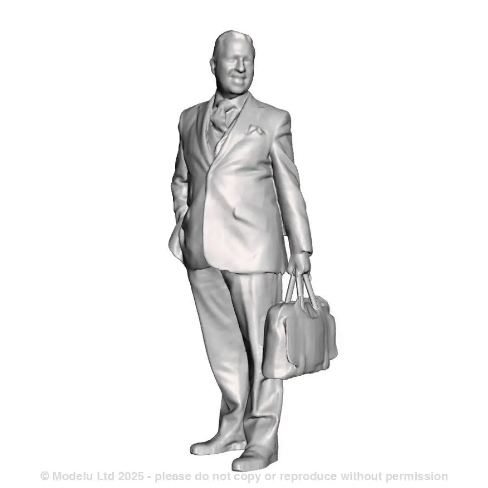 A male figure with breifcase