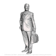 A male figure with breifcase