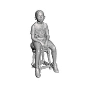 A seated boy