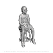 A seated boy